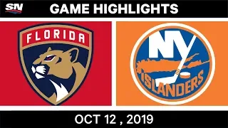 NHL Highlights | Panthers vs Islanders – Oct 12th 2019