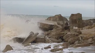 пляж Любимовка после ШТОРМА