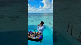 Floating Breakfast in Maldives #maldives #shorts