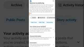 How to check old stories in Facebook  bahot purane story check kre facebook par #shorts #viral