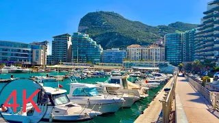 Gibraltar Walk, From Morrisons to Ocean Village, March 2023, 4K60P