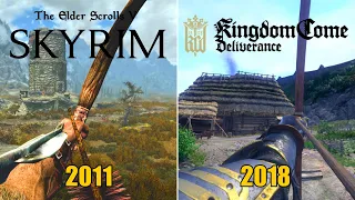 Skyrim vs Kingdom Come: Deliverance Gameplay Mechanics Comparison