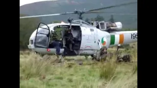 Irish Army Air Corps Aérospatiale Alouette III Helicopter.