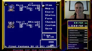 Highlight: NEW PB/WR Final Fantasy IV (2 US)  Speedrun - Glitchless - in 4h 24m 23s