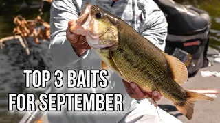 My Top 3 Baits For September Bass Fishing