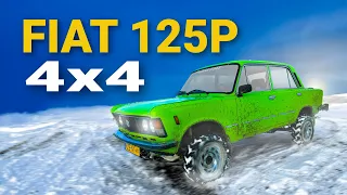 FIAT 125p 4x4 Z SILNIKIEM 1.9D