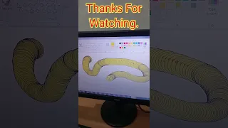 Mspaint से Snake बनाना सीखें | #painting #shorts #trending #ytshorts #viral #art #short #viralshorts