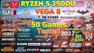 Ryzen 5 3500U Vega 8 Test in 50 Games in 2024 | hp14s