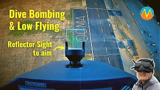 FPV Dive Bombing & Proximity Flying Using Reflector Sight & Head Tracker in E-flite Viper 90mm