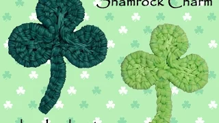 New Bendable Shamrock Clover Charm - Loomless - Hook Only - Rainbow Loom