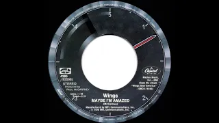 1977 HITS ARCHIVE: Maybe I’m Amazed - Wings (stereo 45)