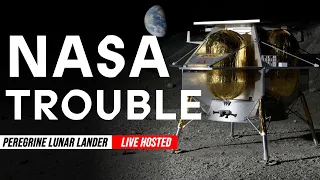 🔴 NASA Moon Lander in Trouble -  Peregrine Lunar Lander Tracker