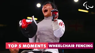 Wheelchair Fencing Top 5 Moments | 1st Paralympic AND Olympic Medalist + Bebe Vio | Paralympic Games