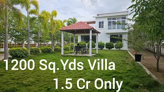 1200 Sq.yards Duplex Villa For Sale In Gated community Hyderabad