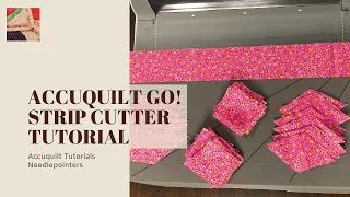 Accuquilt Go! Strip Dies can cut Strips, Squares and Diamonds (demo & tutorial)