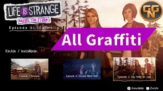 Life is Strange Before the Storm Episode 3 - Alle Graffiti Fundstellen - All Graffiti Locations