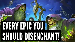 Every EPIC card that's leaving Standard that you should DISENCHANT!