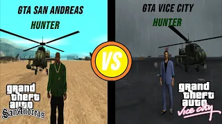 Gta San Andreas Hunter VS Gta Vice City Hunter | Dream Gangsters Gaming