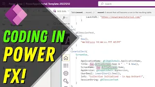 Coding in Power Apps (Power Fx Programming)