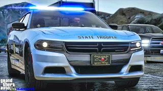 Playing GTA 5 As A POLICE OFFICER Highway Patrol|| NC|| GTA 5 Mod| 4K