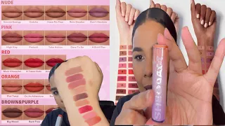 NEW‼️SHEGLAM DYNAMATTE BOOM LONG LASTING MATTE LIPSTICK 💄 TRYON / SWATCHES AND WEAR TEST