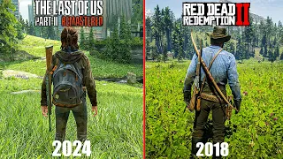 The Last of us Part II Remastered vs Red Dead Direct Comparison 4k