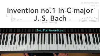 Invention no.1 in C major (BWV 772) by J. S. Bach