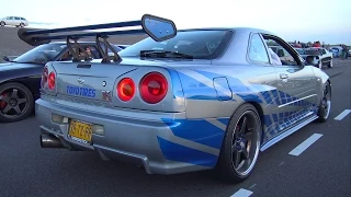 Nissan Skyline R34 GT-T - Burnout & Accelerations!