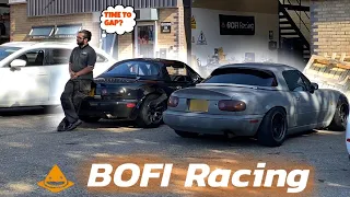 BOFI RACING | BIG TURBO MAZDA MX5 MIATA VS VW GOLF R PPF/GPF