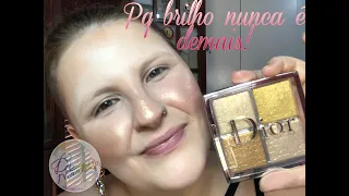 Testei Paleta de Iluminadores cor 003 Pure Gold Dior Backstage