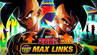 200% LEADER SKILL BUFF! LEVEL 10 LINKS 100% RAINBOW STAR EZA LR MAJUUB! (DBZ: Dokkan Battle)