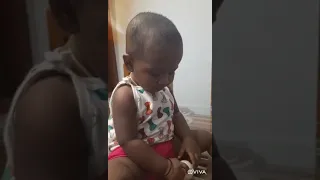 Baby eating onion 😅😅