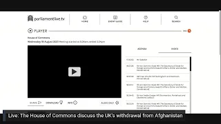 Parliament debates the Afghanistan withdrawal