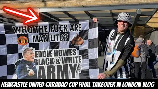 Newcastle United fans TAKEOVER London ahead of the Carabao Cup final !!!!!