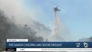 Fire danger concerns amid severe drought