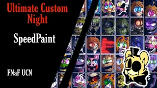 Ultimate Custom Night | SpeedPaint | 6 Anniversary FNAF - Goldbite83