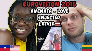 REACTION TO Aminata - Love Injected (Latvia 🇱🇻 Eurovision 2015) | FIRST TIME LISTENING TO AMINATA