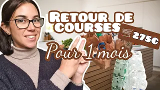 🛒 GROS RETOUR DE COURSES DU MOIS + INVENTAIRE DU STOCK ET RANGEMENT