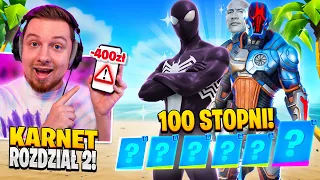 Kupiłem 100 STOPNI KARNETU w ROZDZIAŁ 3 w Fortnite 🔥 (KONKURS!)