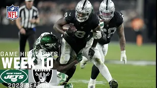 New York Jets vs. Las Vegas Raiders | 2023 Week 10 Game Highlights