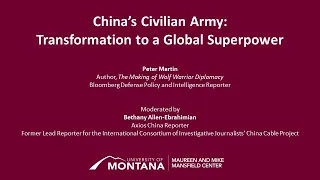 China's Civilian Army: Transformation to a Global Superpower