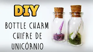 DIY: Unicorn Horn - Bottle Charm Tutorial 🦄 🌈 - Cold Porcelain / Polymer Clay