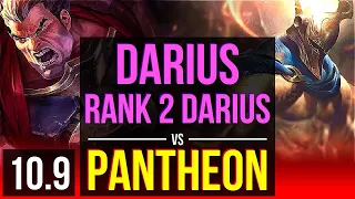 DARIUS vs PANTHEON (TOP) (DEFEAT) | Rank 2 Darius, Quadrakill, KDA 19/1/2 | EUW Challenger | v10.9