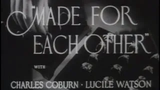 Made for Each Other (1939) [Comedy] [Drama] [Romance]