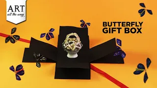 Gift Box | How to Create an EPIC Butterfly Gift Box ! | Exploding Butterfly Box | DIY | @VENTUNOART