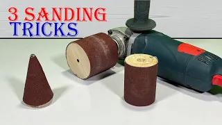 Sanding Ideas with Angle Grinder, Angle Grinder Hack