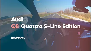 2021 Audi Q8 Quattro S-Line Edition TFSIe 381HP (280kW) POV test drive virtual testdrive, carreview