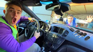 Mr. Joe on Lamborghini with Steering Wheel VS Mr. Joker on Opel Hid Car Keys in Exhaust Pipe 13+