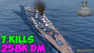 World of WarShips | Bourgogne | 7 KILLS | 258K Damage - Replay Gameplay 1080p 60 fps