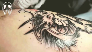 TATTOO Haku & Kitsune (ProcessTimelapse)